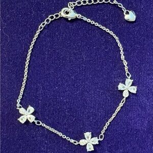 🍀White Gold with Pave Accents (2) Bracelets